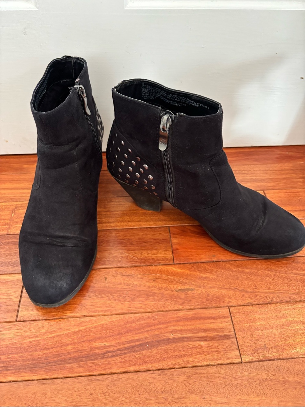 Target Black Studded Ankle Booties